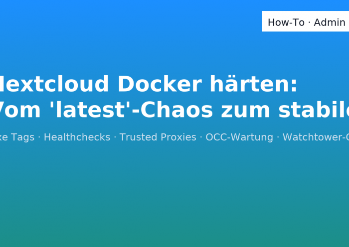 nextcloud docker haerten
